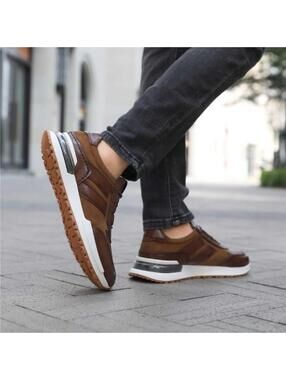 Mazino Henley Men's Size 8.5 Cognac Casual Shoes Brown - BRAND NEW IN BOX